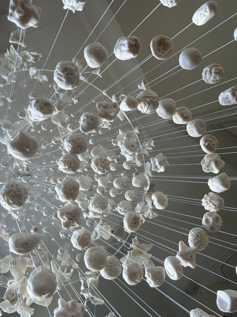 Porcelain ceramic sculpture 