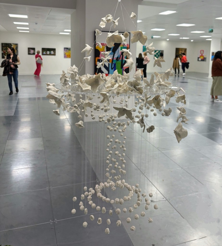 Porcelain ceramic sculpture art